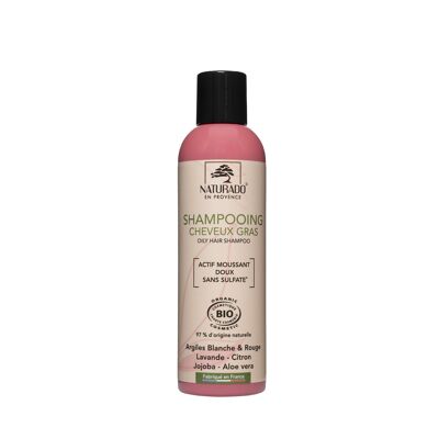 Organisches sulfatfreies Shampoo für fettiges Haar 200 ml Ecocert