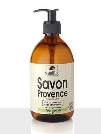 Savon Provence Verveine 500 ml bio Ecocert 1