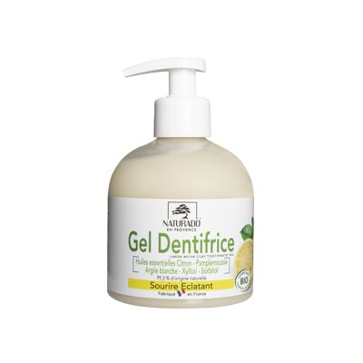 Gel Dentifrice pouss'mousse Citron Argile sourire éclatant 300 ml bio Ecocert