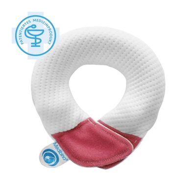 Protección de la cabeza del bebé Medibino rosa | Material: Tencel