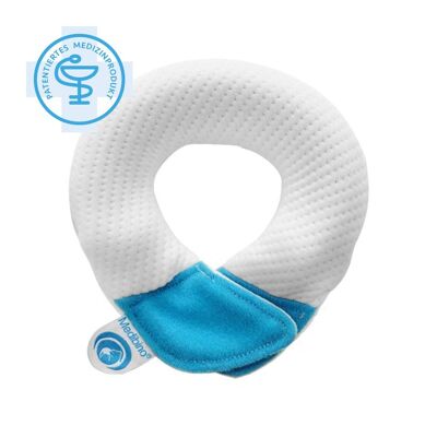 Protección cabeza bebé Medibino azul | Material: Tencel