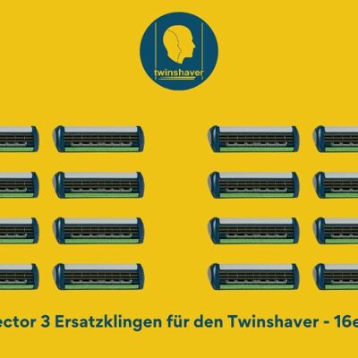 twinshaver® Ersatzklingen - 16 Stück