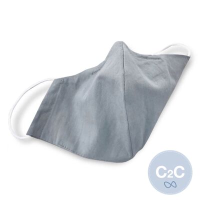 Medibino Mouth and Nose Mask Adultes Ocean Safe Cradle to Cradle Certified Gold Fabrics - menthe foncée