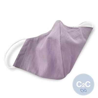 Medibino Maschera per bocca e naso Adulti Ocean Safe Cradle to Cradle Certified Gold Fabrics - velvet plum