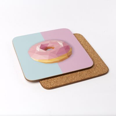 Posavasos Donuts - Arte Low Poly