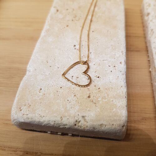 Collier Mini Coeur doré