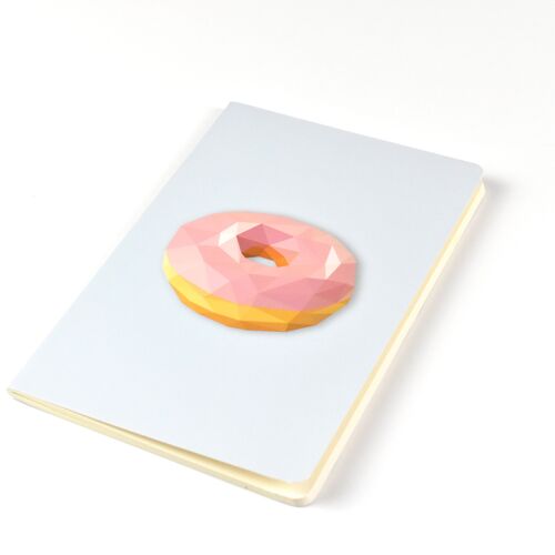 Donuts - Geometric Low Poly Art DIN A5 Notebook