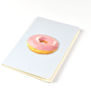 Donuts - Carnet de notes A5 géométrique Low Poly Art 1