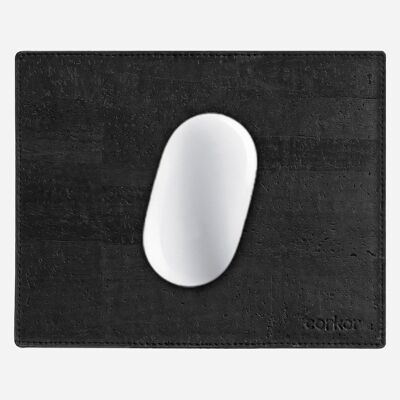 Corkor Mousepad aus Kork – schwarz