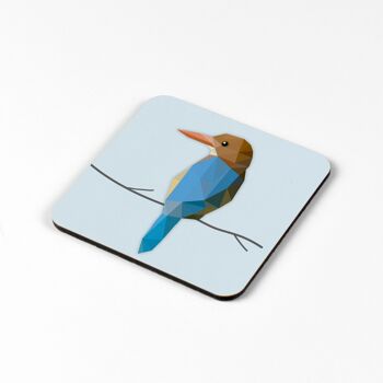 Kingfisher Coaster - Low Poly Art 3