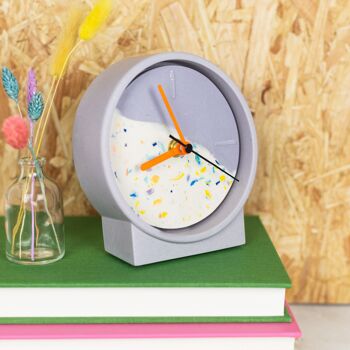 Horloge Jesmonite Lilas Terrazzo 2