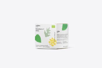 Infusions de plantes bio - Remède N°7 - Détox - Boîte de 10 x sachets de thé emballés individuellement 2