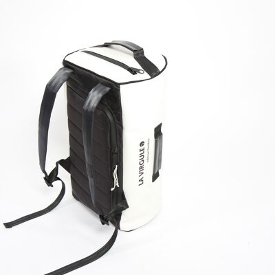 Borsone upcycled Carbon White - OUTBOARD 35 L