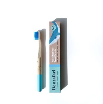 ✨NOUVEAU✨ Brosse à dents enfant en bambou - BLEU - SOFT 2