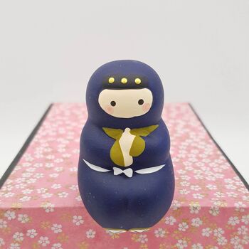 Figurines Osuwari assises en terre cuite et peint Japon fait main artisanal 9