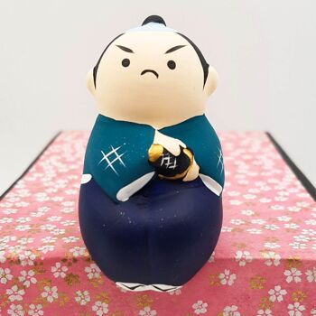 Figurines Osuwari assises en terre cuite et peint Japon fait main artisanal 13
