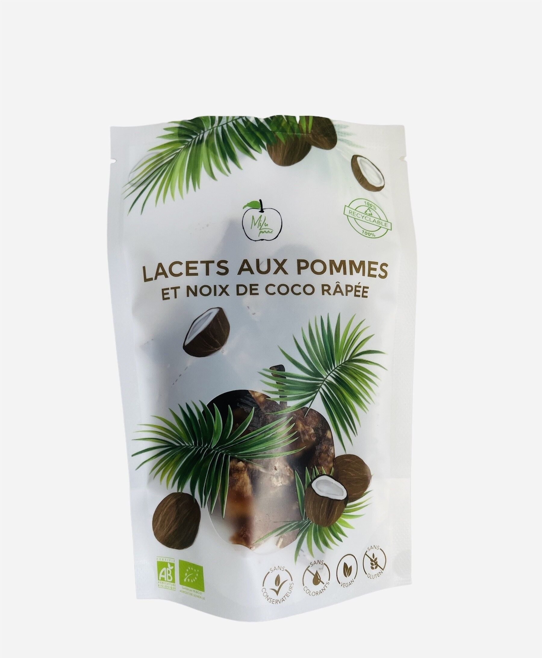 Apple and coconut shoelaces