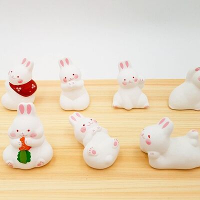Figurina Usagi Rabbit 8 Daily Moods, decorazione giapponese
