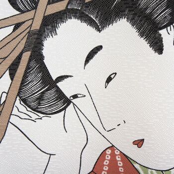 COS2066 Noren rideaux de porte japonais motif Geisha du peintre Utamaro, japon tapisserie rideau de fenêtre 2