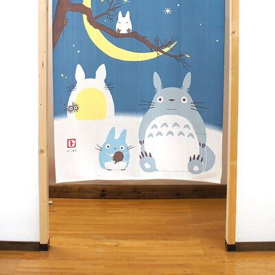 COS10406 Noren rideaux de porte japonais Mon Voisin Totoro Lune, japon tapisserie Studio Ghibli rideau de fenêtre