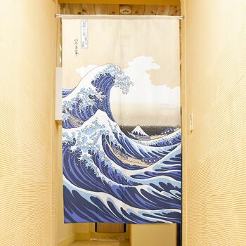 COS2047 Noren rideaux de porte japonais Motif Vague Hokusai tapisserie rideau de fenêtre 8