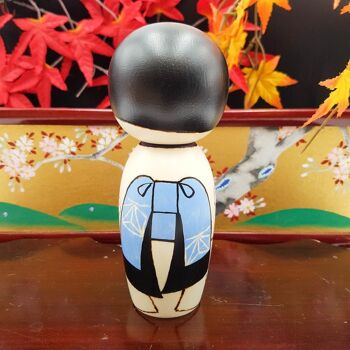 Poupée Kokeshi de collection Kiku-hime en bois, figurine fait main au Japon 6