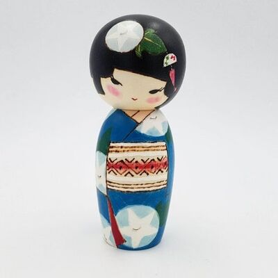 Muñeca Kokeshi coleccionable de madera Ryofu