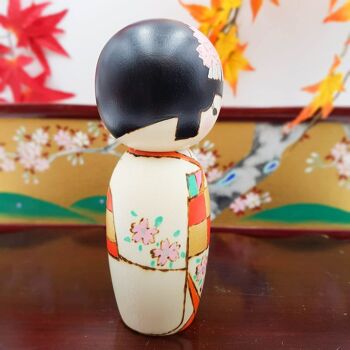 Poupée Kokeshi Himé Sama exclusive en bois figurine Japon fait main artisanal 2