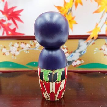 Poupée Kokeshi Ojyochu exclusive en bois figurine Japon fait main artisanal 4