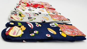 Chaussettes Japonaises Tabi en Coton et Motif Sushi & Maki Taille Fr 34 - 40 7