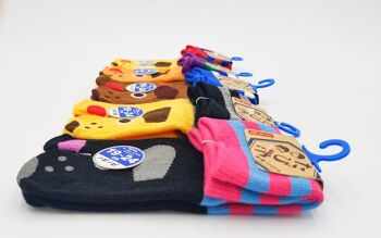Chaussettes Japonaises Tabi Enfants en Coton et Motif Chien Made In Japan Taille Fr 22 - 37 8