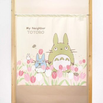 COS11230 Noren rideaux de porte japonais Mon Voisin Totoro motif Tulipes, japon Ghibli studio totoro tapisserie rideau de fenêtre 4