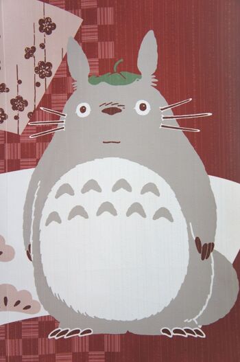 COS10730 Noren rideaux de porte japonais Mon Voisin Totoro motif Daruma Rouge, japon Ghibli studio totoro tapisserie rideau de fenêtre 4