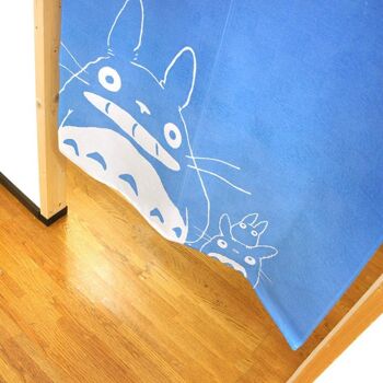 COS11574 Noren rideaux de porte japonais Mon Voisin Totoro motif Feux d'Artifices Bleu, japon Ghibli studio totoro tapisserie rideau de fenêtre 4