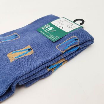 Chaussettes Japonaises Tabi en Coton et Motif Sumo Made in Japan Taille Fr 40 - 45 7