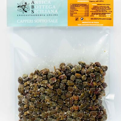 Capers in salt in bag - 100 g