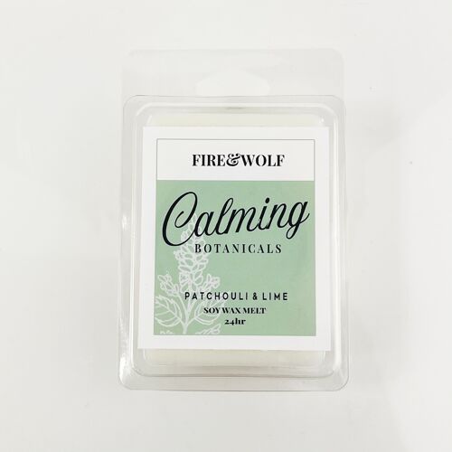 Calming Botanical Wax Melt | Patchouli & Lime