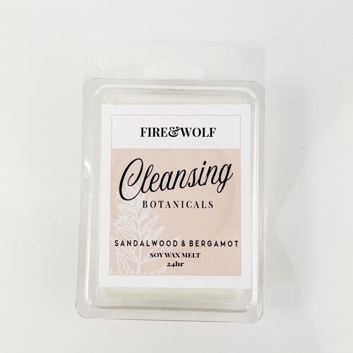 Cleansing Botanical Wax Melt | Sandalwood & Bergamot