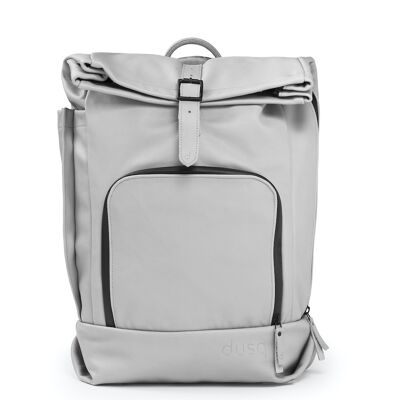 family bag | leather - cloud grey