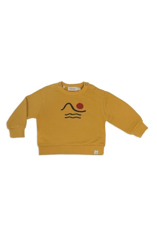baby crewneck sweater-mellow yellow