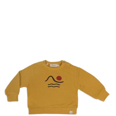 Baby Pullover mit Rundhalsausschnitt-mellow yellow