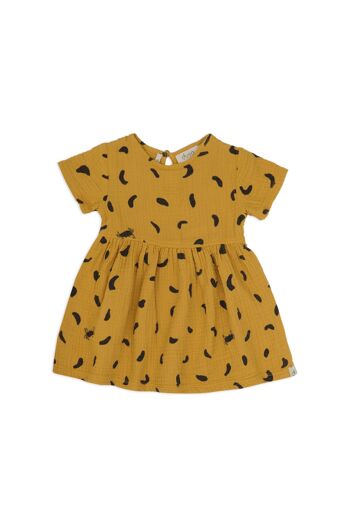 robe bébé-jaune moelleux 1