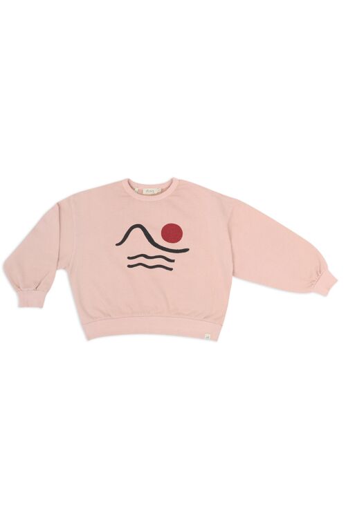 ronde hals sweater-powder pink