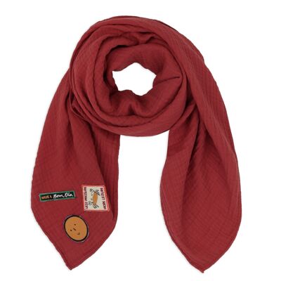 scarf | swaddle clay red