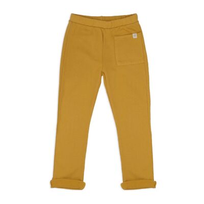 slim fit sweat pants-mellow yellow