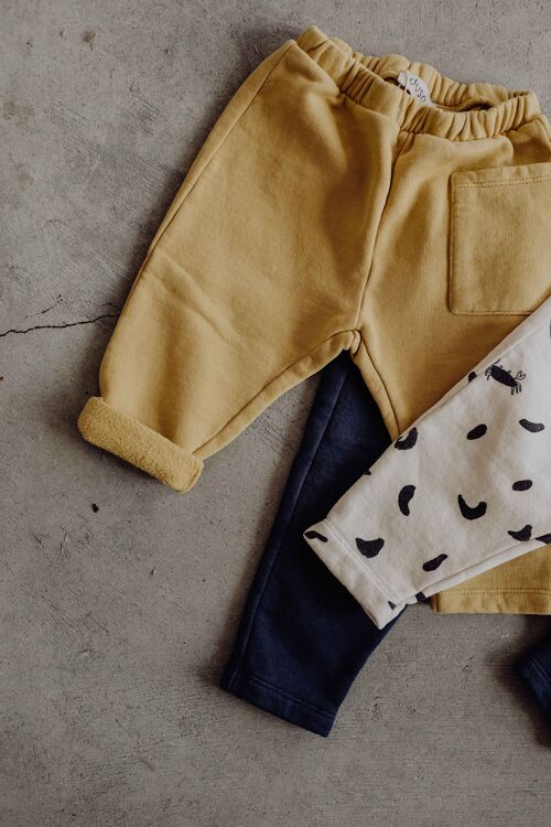 baby sweat pants-mellow yellow