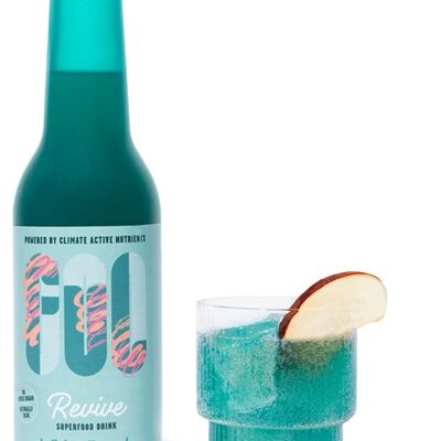 White Peach Naturally Blue Sparkling Spirulina Drink