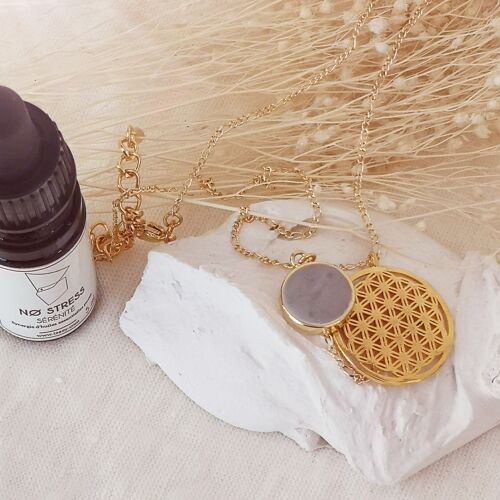 Collier Blóm  Or diffuseur de bien-être