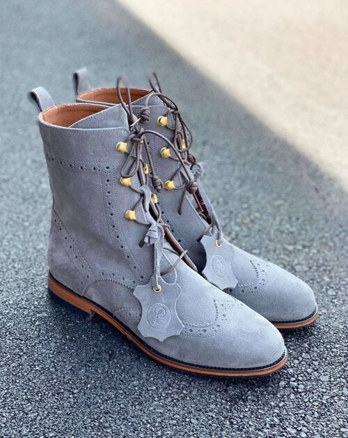 Oxford Boots - Grau