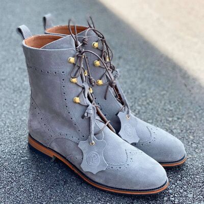 Oxford boots - gray